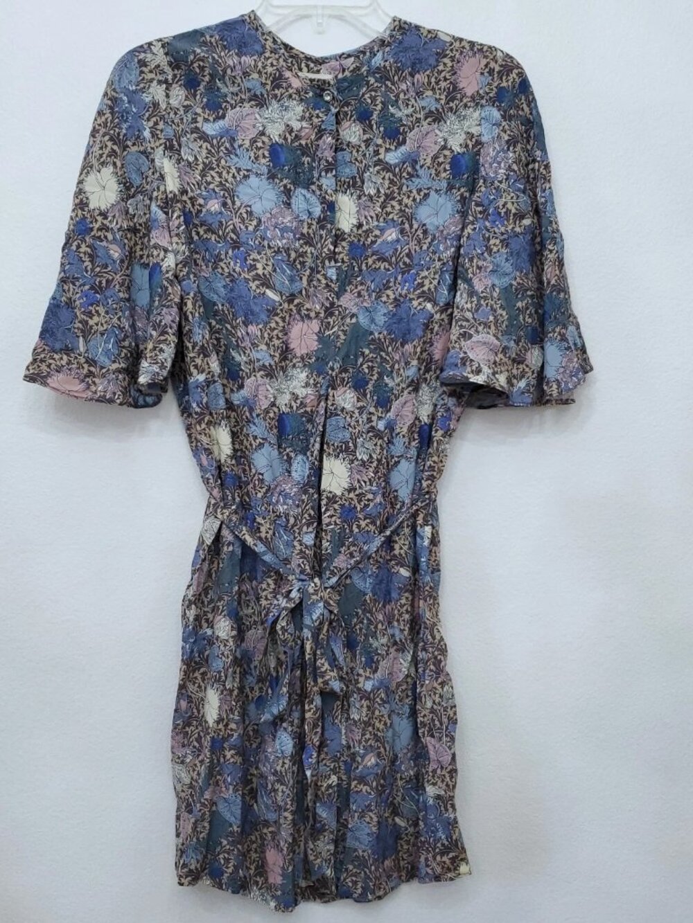 Zadig & Voltaire Rhona Wild Garden Floral Flutter Sleeve Women's Dress Size XS - Picture 2 of 13